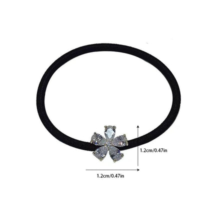 Exquisite Full Diamond Mini Flower Headband With Rubber Band At Dongdaemun, South Korea - The Nex Store