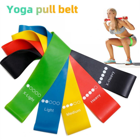 Yoga Resistance Rubber Bands Indoor Outdoor Fitness Equipment 0.35mm-1.1mm Pilates Sport Training Workout Elastic Bands - The Nex Store
