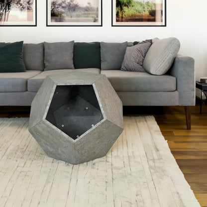 25.98"Modern Pet Furniture Cat Litter Side Table, Sofa Side Table, Planter MDF Multifunctional Furniture, Cement Gray - The Nex Store