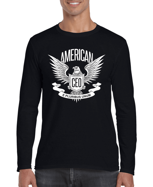 American CEO Patriotic Eagle Men's Long Sleeve Shirt - The Nex Store