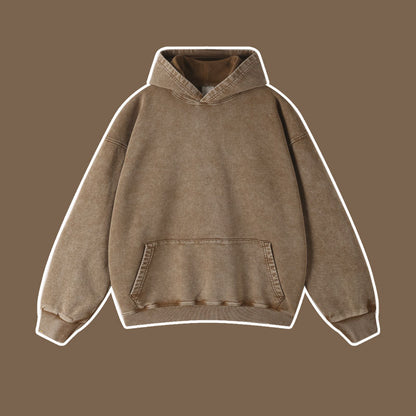 Vintage batik distressed washed trendy brand pullover hoodie loose fitting unisex - The Nex Store