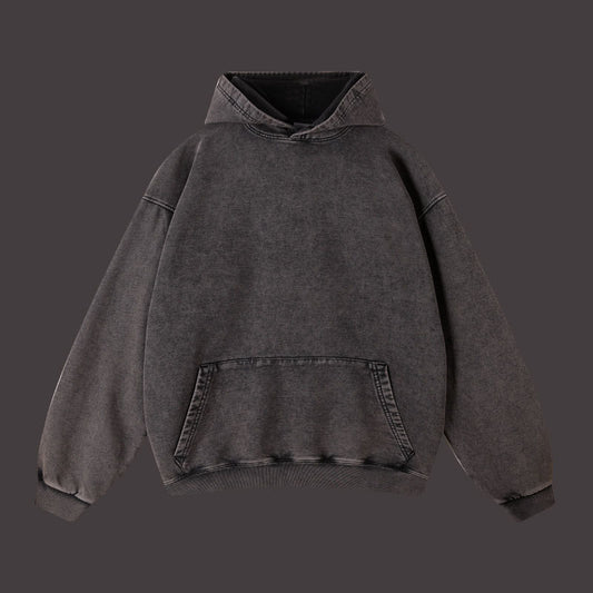 Vintage batik distressed washed trendy brand pullover hoodie loose fitting unisex - The Nex Store