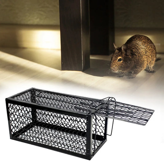 Self-locking Trap Catcher Mouse Rat Bait Mice Live Box Mice Trap Cage Household Mouse Catcher  Animal Control Hamster Iron Cage - The Nex Store