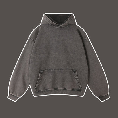 Vintage batik distressed washed trendy brand pullover hoodie loose fitting unisex - The Nex Store