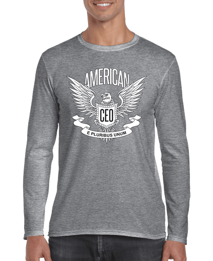 American CEO Patriotic Eagle Men's Long Sleeve Shirt - The Nex Store