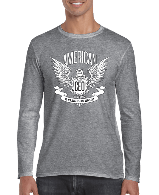 American CEO Patriotic Eagle Men's Long Sleeve Shirt - The Nex Store