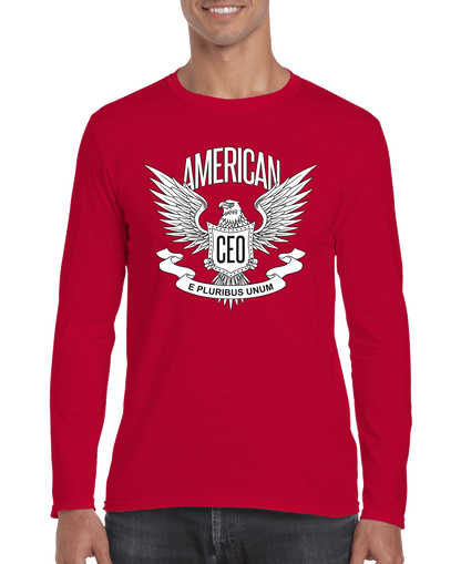 American CEO Patriotic Eagle Men's Long Sleeve Shirt - The Nex Store