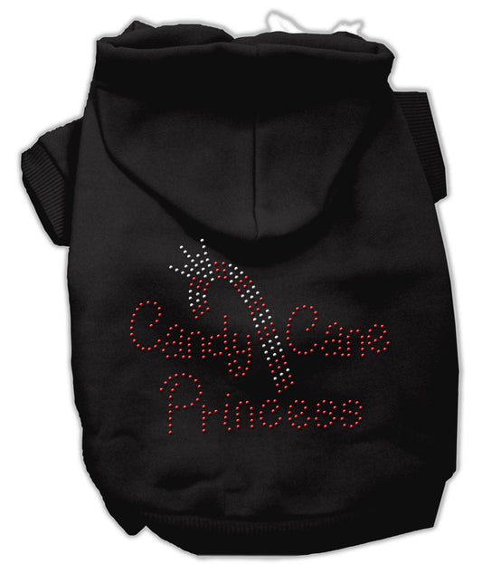 Christmas Pet Dog & Cat Hoodie Rhinestone, "Candy Cane Princess" - The Nex Store