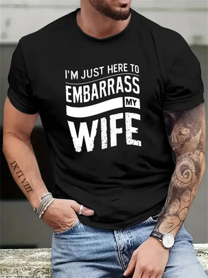Men's Patterned Printed T-shirt, Summer Casual Short Sleeved Plus Size T-shirt - The Nex Store