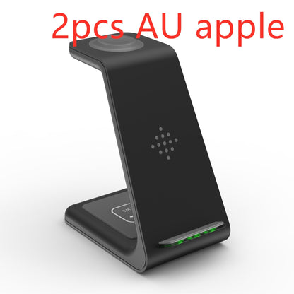 3 In 1 Fast Charging Station Wireless Charger Stand Wireless Quick Charge Dock For Phone Holder - The Nex Store