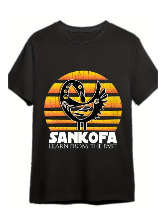 Explore The Trend Shop Online Sankofa Tshirt A Perfect Blend Of Vintage And Fashion - The Nex Store