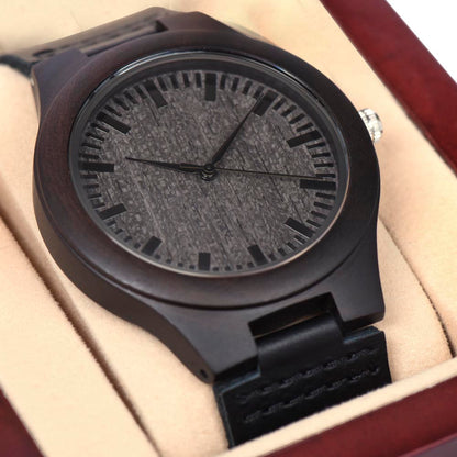 Unique Wooden Watch  with a custom case / Movement: Japanese Quartz - The Nex Store