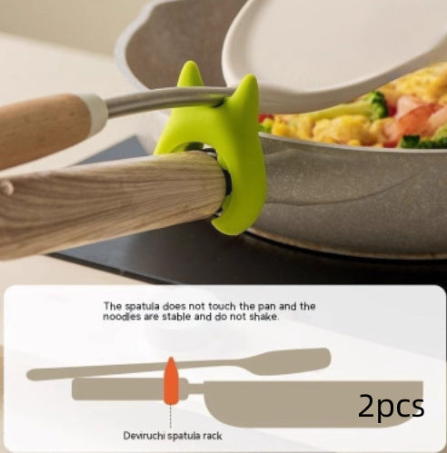 Multifunctional Spatula Holder Silicone Anti-overflow Spoon Holder Cooking Pot Anti-scalding Clip Kitchen Gadgets - The Nex Store