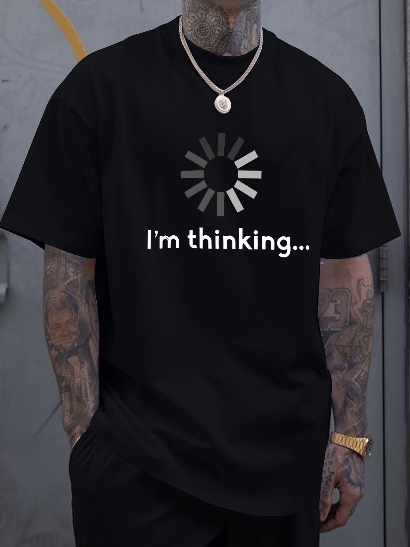 I'm Thinking Of Printing T-shirts, Men's T-shirts, Summer Casual Short Sleeved T-shirts - The Nex Store