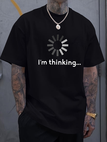 I'm Thinking Of Printing T-shirts, Men's T-shirts, Summer Casual Short Sleeved T-shirts - The Nex Store