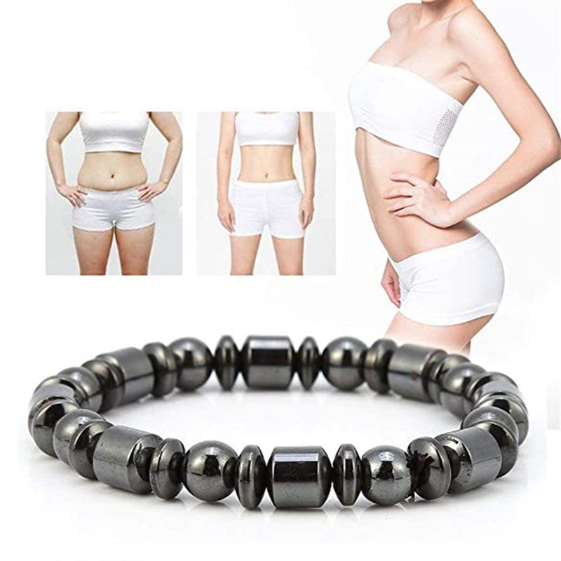 Weight Loss Magnet Bracelets For Women Men Pentagram Stone Magnetic Therapy Bracelets Pain Relief Slimming Health Jewelry - The Nex Store