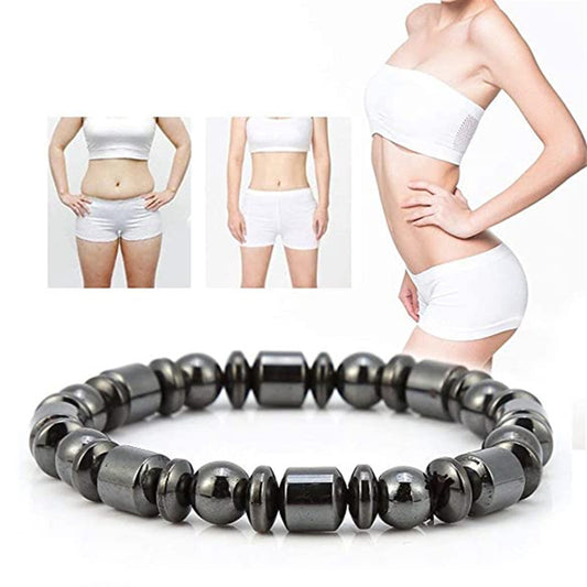 Weight Loss Magnet Bracelets For Women Men Pentagram Stone Magnetic Therapy Bracelets Pain Relief Slimming Health Jewelry - The Nex Store