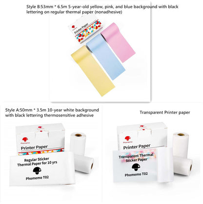 Portable Mini Thermal Label Printer Home Photo Printer Student Wrong Question Printer Bluetooth-compatible Mini Label Printer Price Tag - The Nex Store