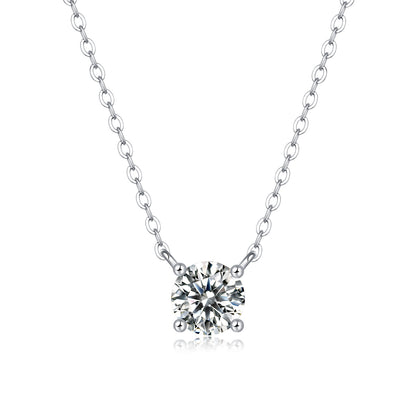 My Heart Will Last Forever - Affordable Diamond Jewelry Necklace Pendant Set With 1-carat And 2-carat Moissan Diamonds, S925 Sterling Silver And Platinum Plating. Fashionable And Trendy Jewelry - The Nex Store