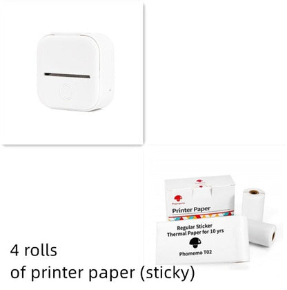 Portable Mini Thermal Label Printer Home Photo Printer Student Wrong Question Printer Bluetooth-compatible Mini Label Printer Price Tag - The Nex Store