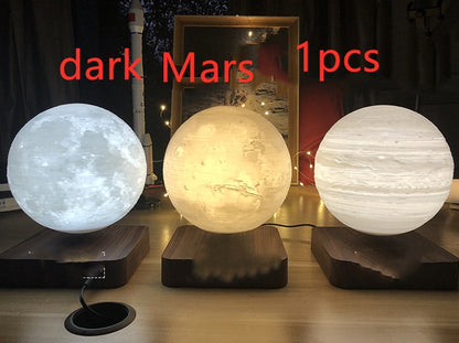Magnetic Levitation Table Lamp Moon Light  Printing Planet Night Light