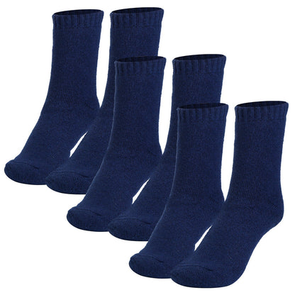 3 Color Options -- 3 Pairs Men Warm Wool Socks Soft Cozy Winter Thermal Socks For Men Thick Heat-Trapping Moisture Wicking Socks Indoor Outdoor - The Nex Store
