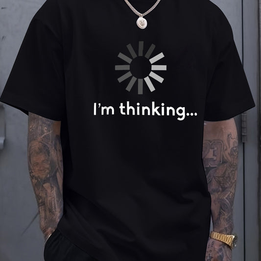 I'm Thinking Of Printing T-shirts, Men's T-shirts, Summer Casual Short Sleeved T-shirts - The Nex Store