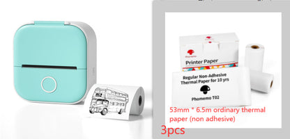 Portable Mini Thermal Label Printer Home Photo Printer Student Wrong Question Printer Bluetooth-compatible Mini Label Printer Price Tag - The Nex Store