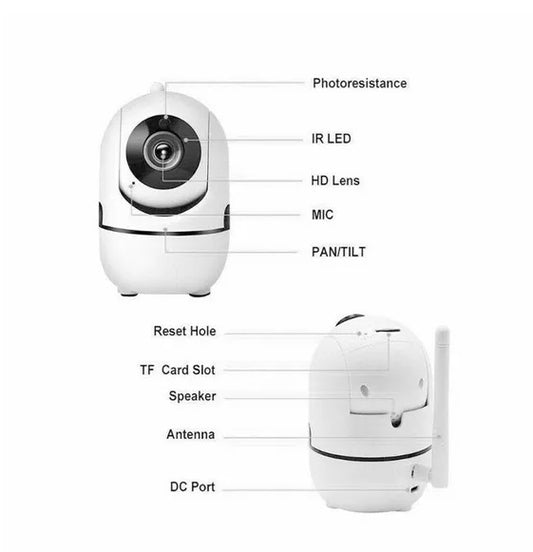 1080P WiFi Wireless Indoor Home Security Camera Night Vision Baby Pet Monitor - The Nex Store