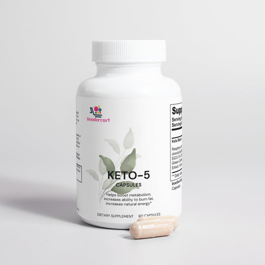 KETO 5 DIETARY SUPPLEMENT 60 CAPSULES - The Nex Store