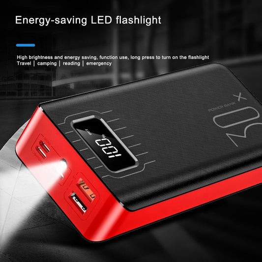 20000mAh External Battery Power Bank Dual USB With LED Flashlight - The Nex Store